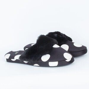Victoria's Secret Polka Dot Signature Slippers‎ Size Small NWT